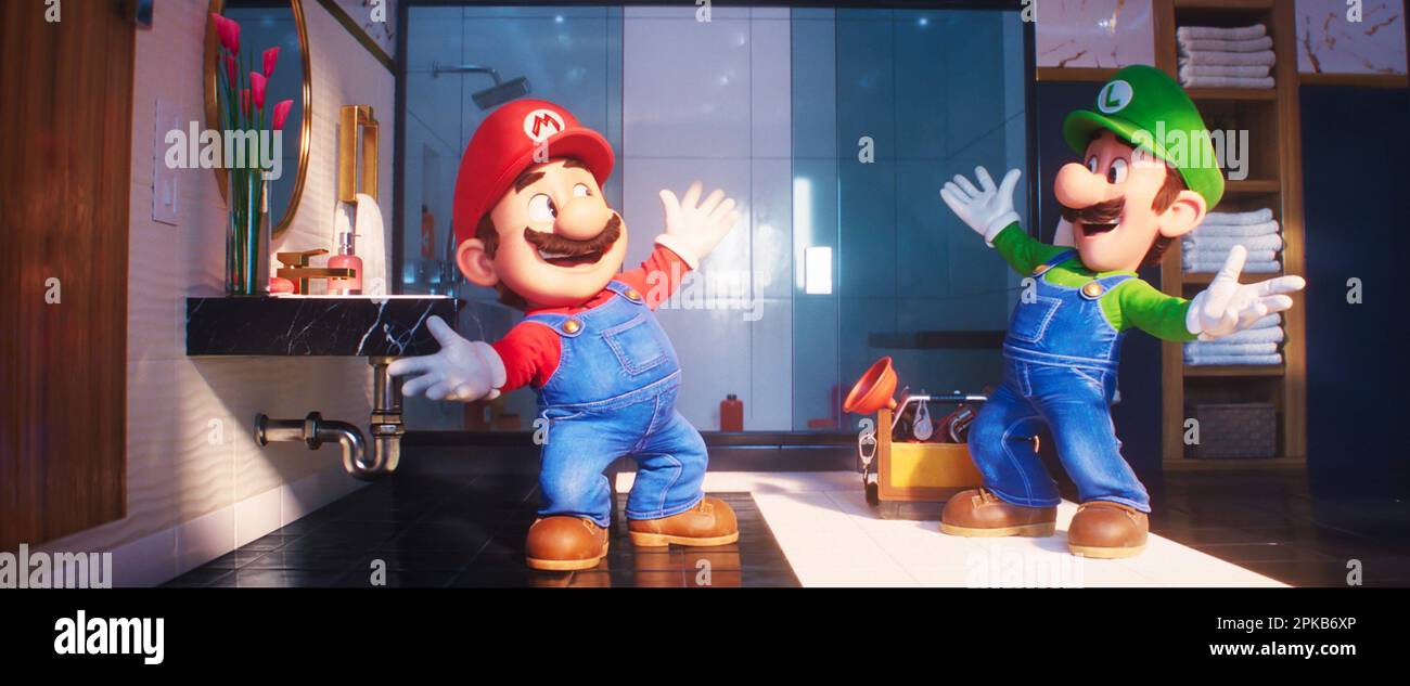 THE SUPER MARIO BROS. MOVIE, from left: Mario (voice: Chris Pratt