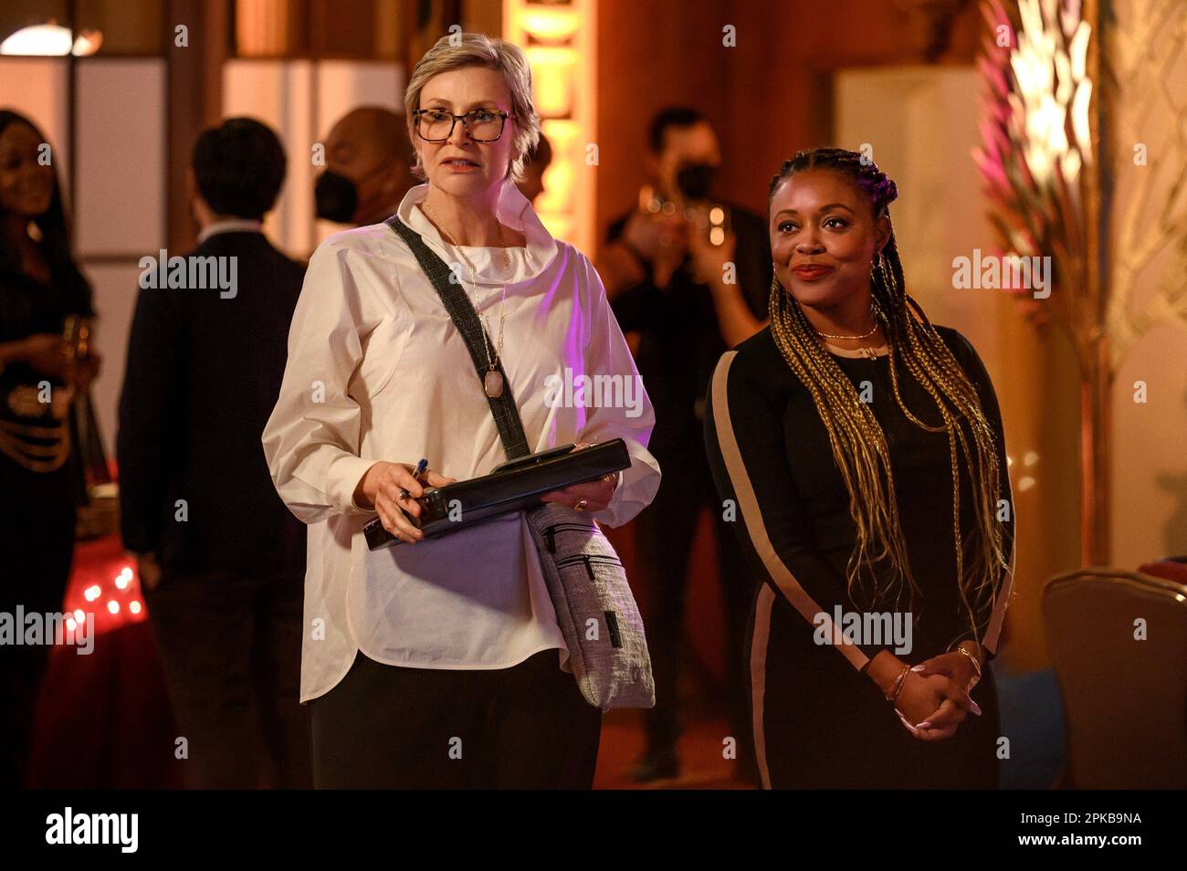 PARTY DOWN, from left Jane Lynch, Lyric Lewis, 'Once Upon a Time