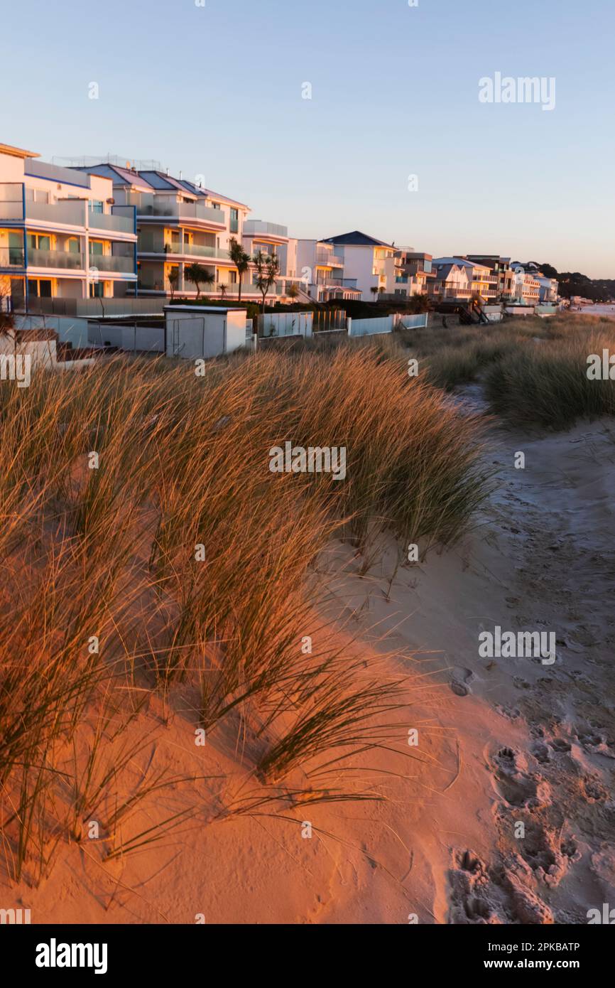 England, Dorset, Poole, Sandbanks Beach and Luxury Waterfront