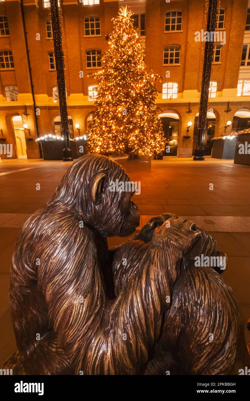 Chimpanzee statue by gillie and marc hires stock photography and