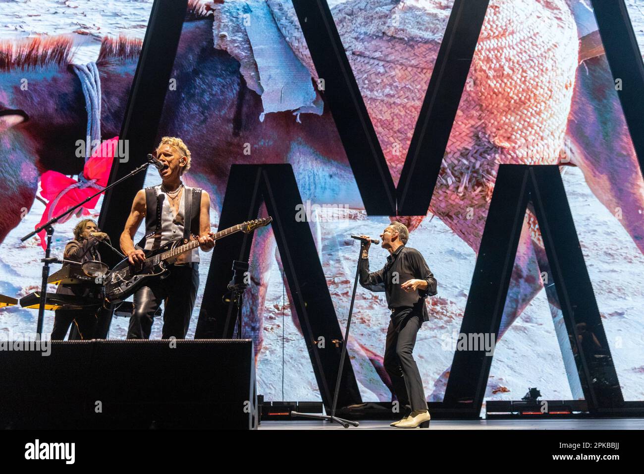 Depeche Mode performing live in Amsterdam on 16 May 2023, opening their European  Tour Stock Photo - Alamy