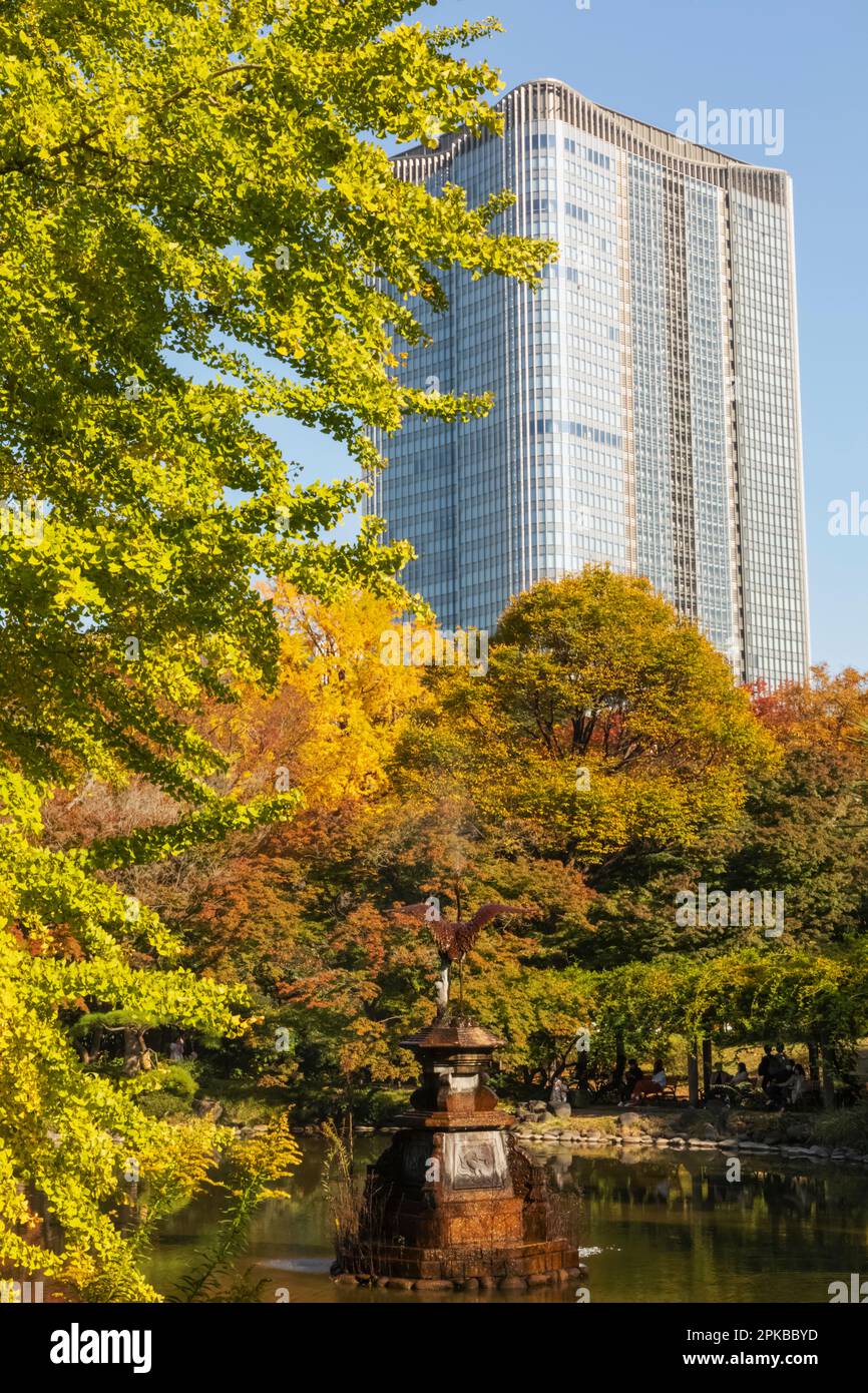 Japan, Honshu, Tokyo, Hibiya, Hibiya Park, The Crane Fountain and