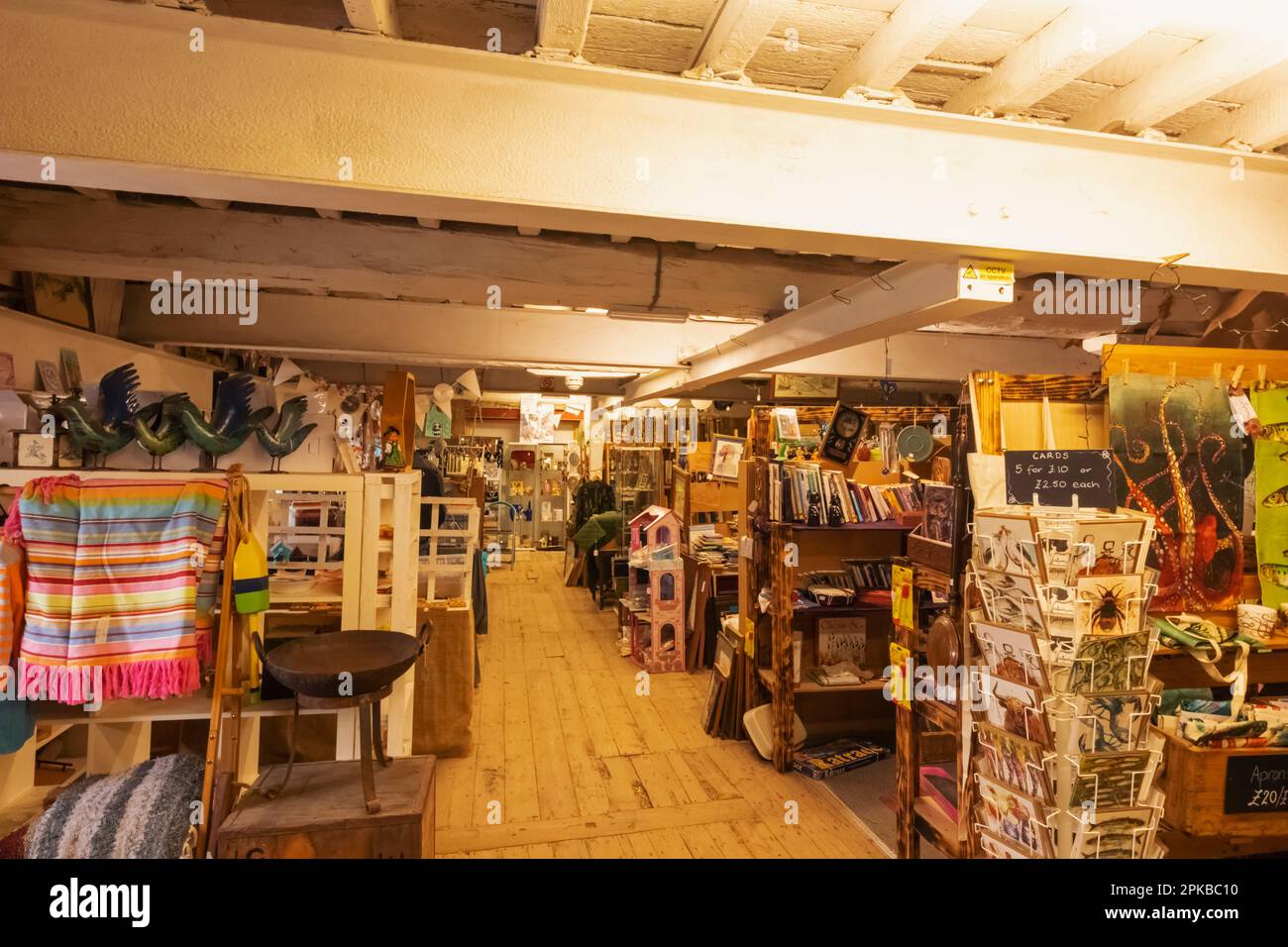 England, Dorset, Bridport, West Bay, The Customs House Antique Centre, Interior View of Antiques