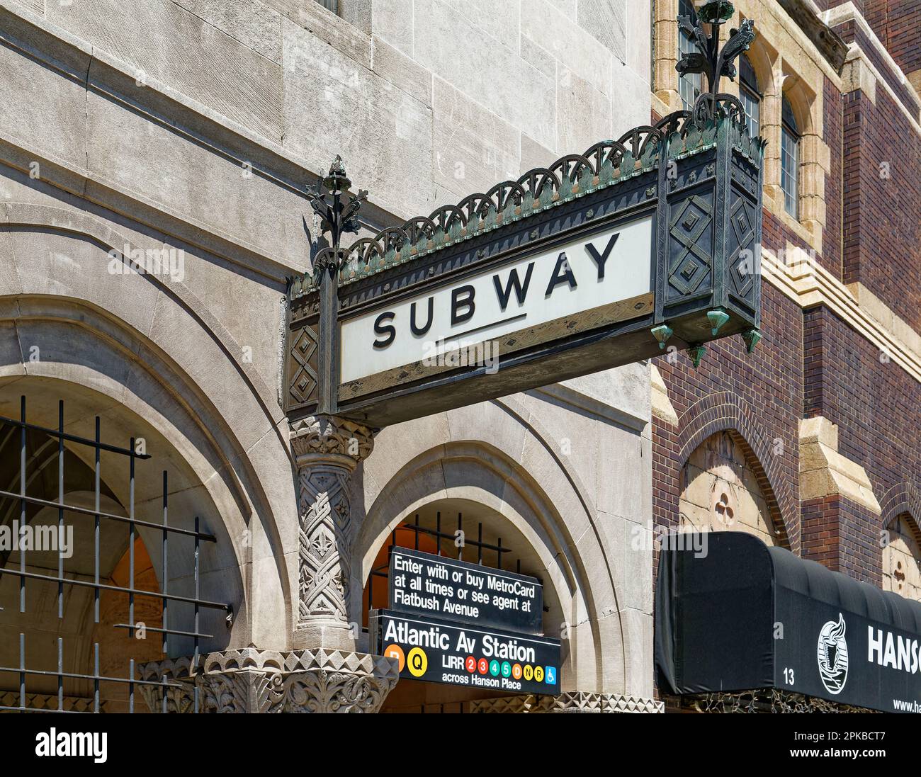 Williamsburgh Savings Bank’s limestone base is richly carved with