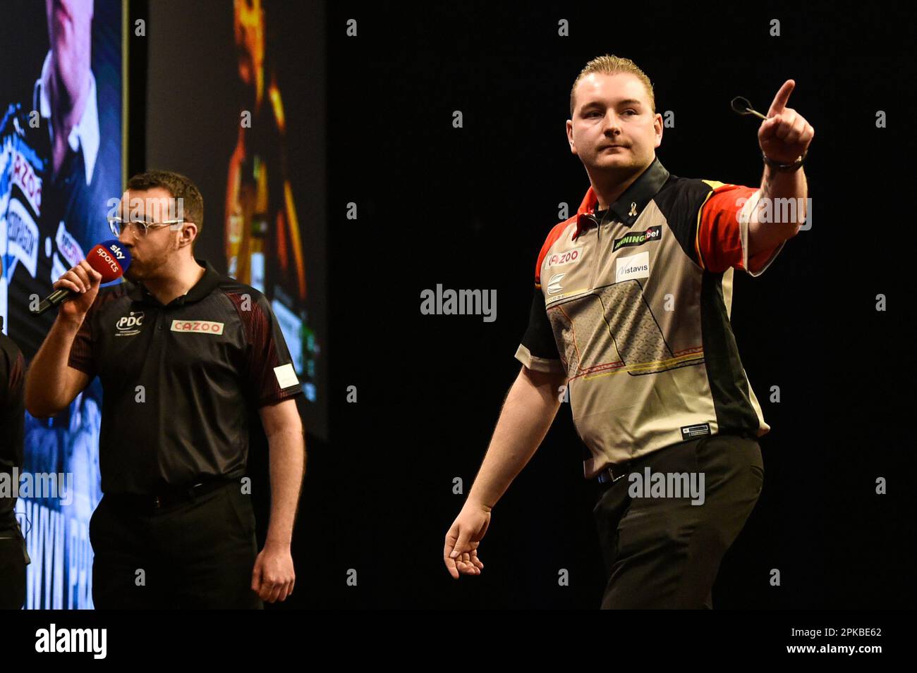 i6th April 2023, Utilita Arena, Birmingham, England; 2023 PDC Cazoo