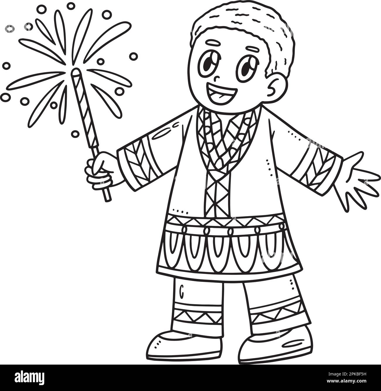 Afro boy coloring page for kids hires stock photography and images Alamy