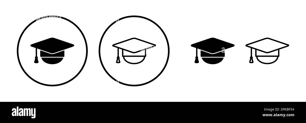 Education icon vector. graduation cap icon vector Stock Vector Image ...