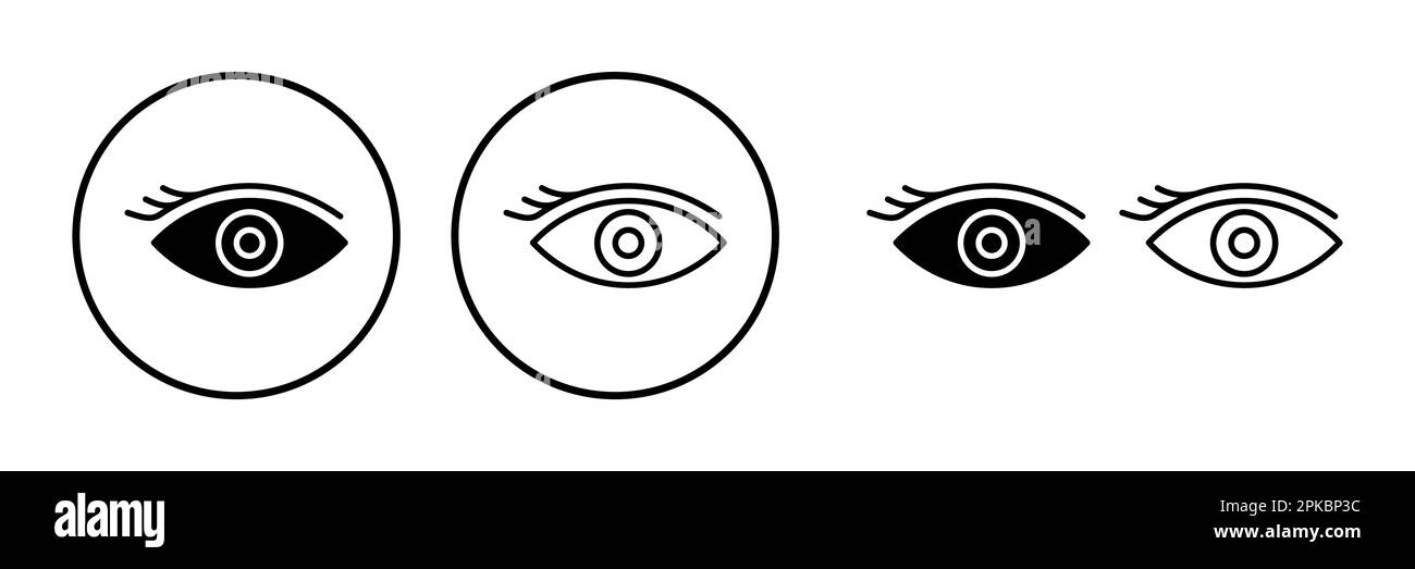 Eye icon. Look and Vision icon. Eye vector icon Stock Vector Image ...