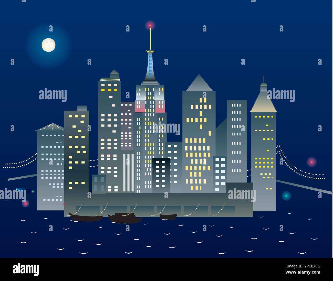Brooklyn bridge full view stock vector images alamy