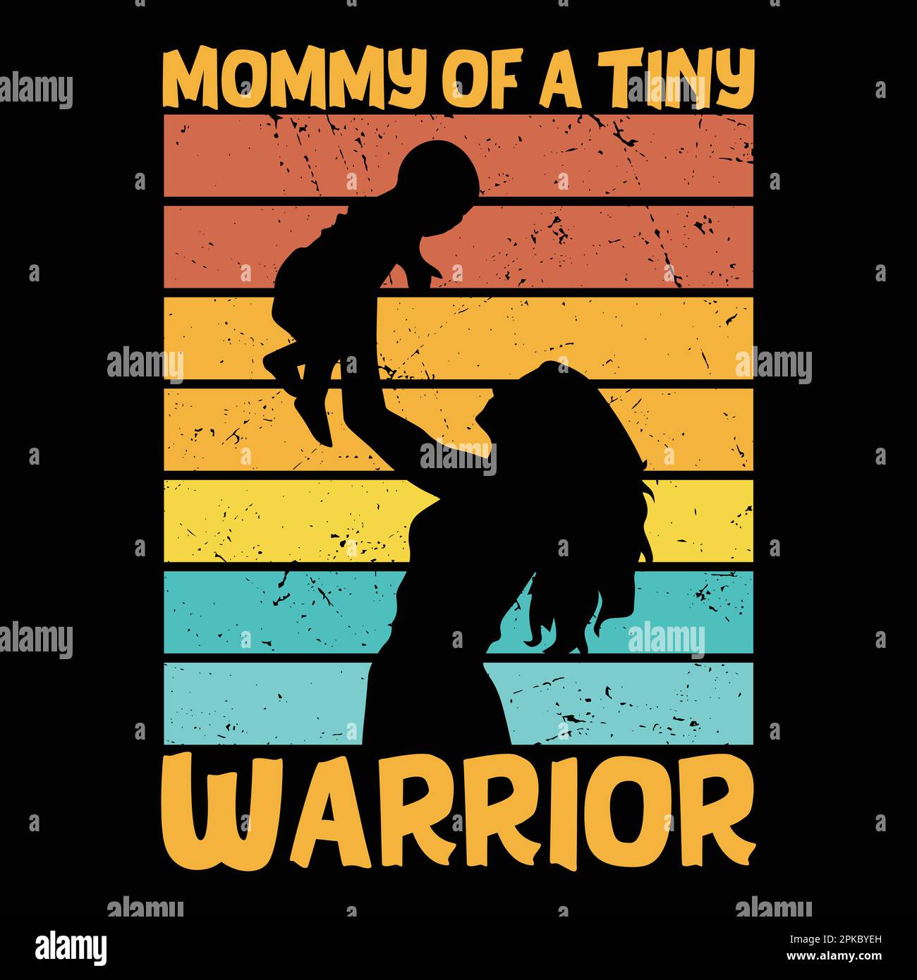 Mommy Of A Tiny Warrior, Mother's Day typography shirt design for