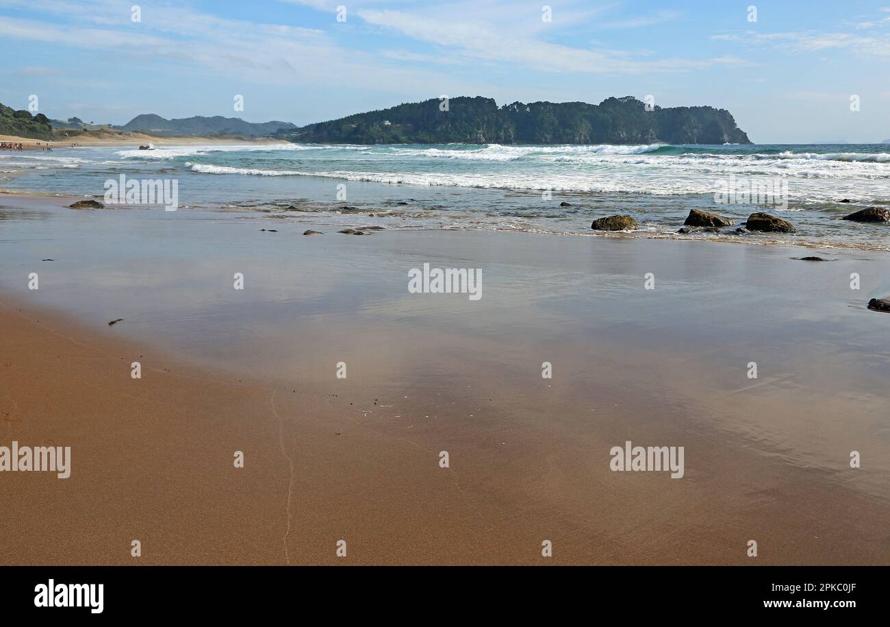 Hot Water beach - New Zealand Stock Photo