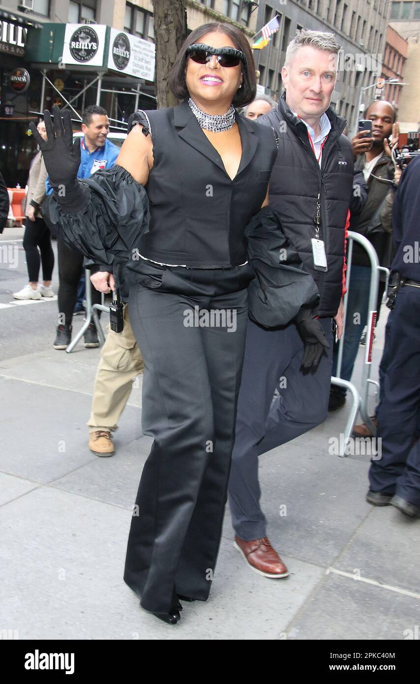 New York, NY, USA. 6th Apr, 2023. Taraji P. Henson seen at NBC's Today