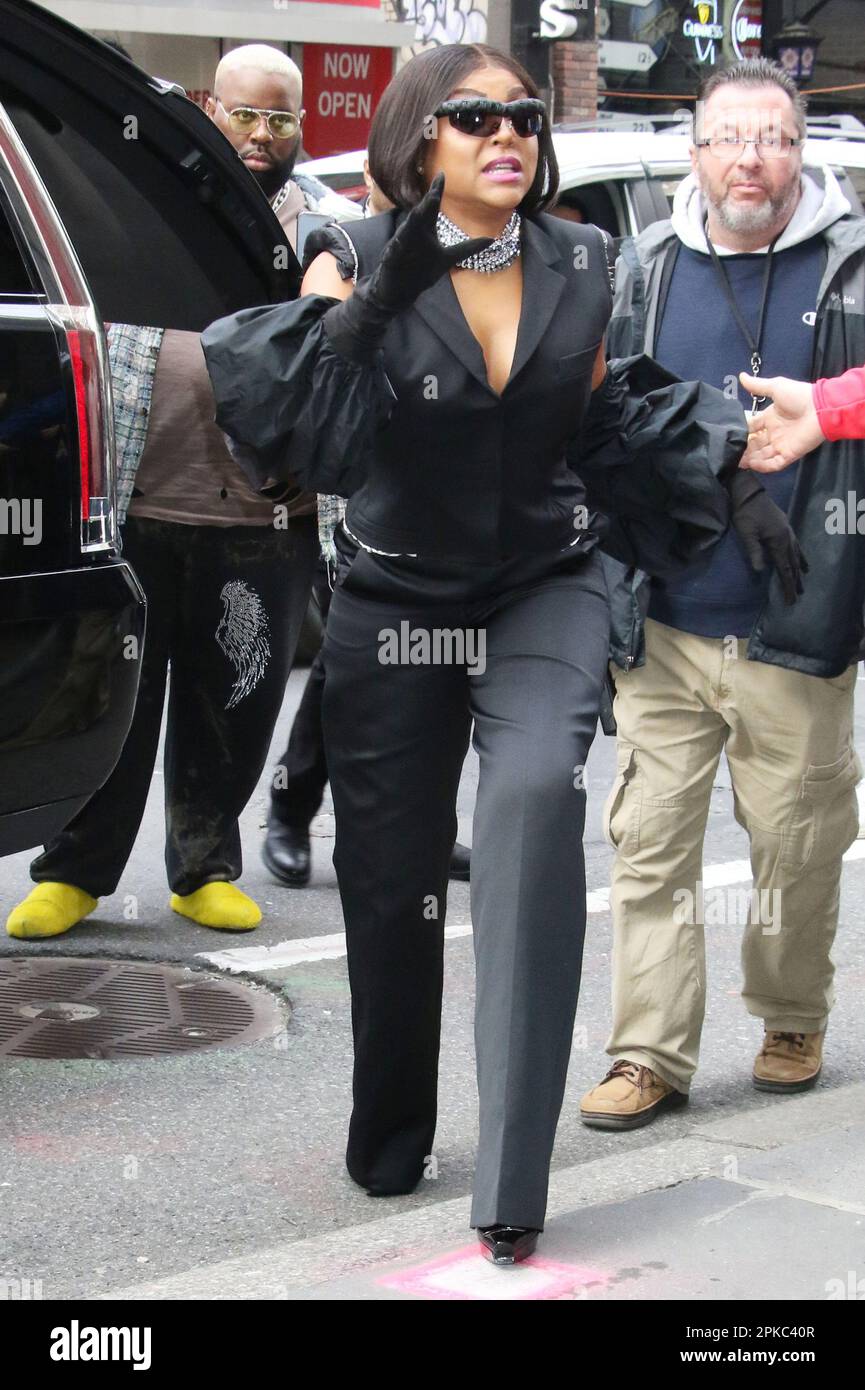 New York, NY, USA. 6th Apr, 2023. Taraji P. Henson seen at NBC's Today