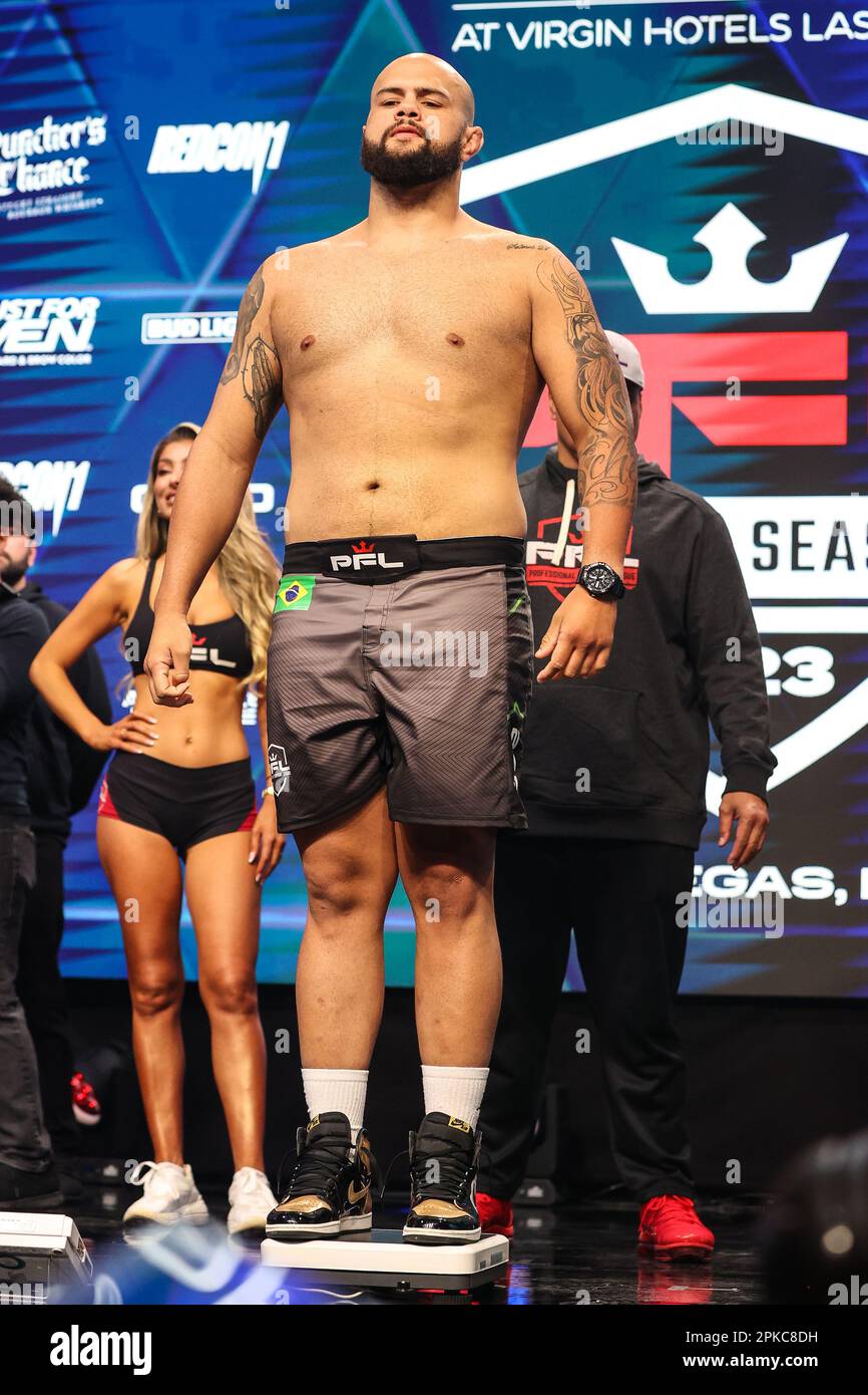 Las Vegas, NV, USA. 6th Apr, 2023. Heavyweight Matheus Scheffel on ...