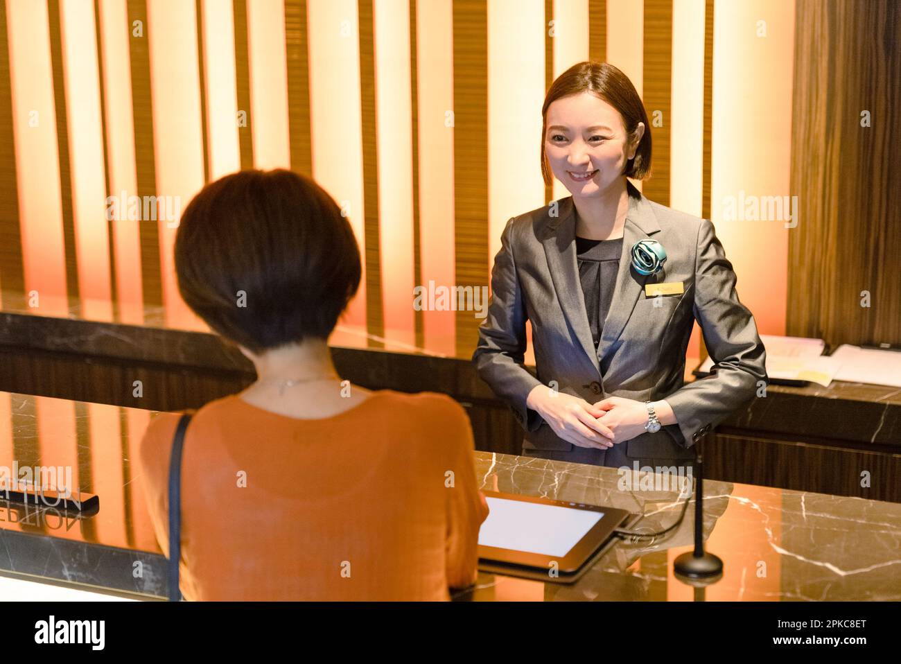 Hotel Staff for Guests Stock Photo Alamy