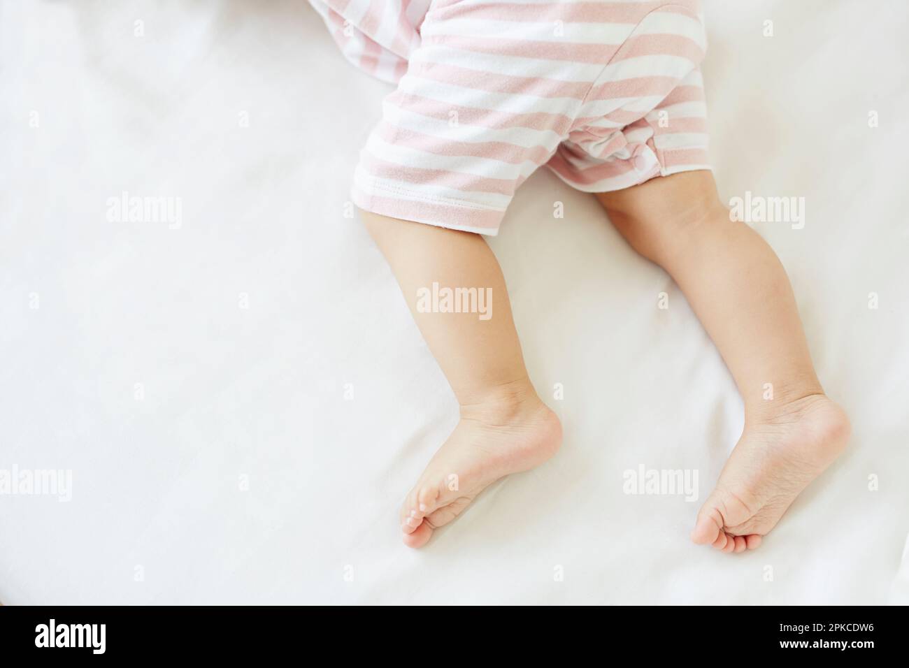 Sleeping baby's feet Stock Photo