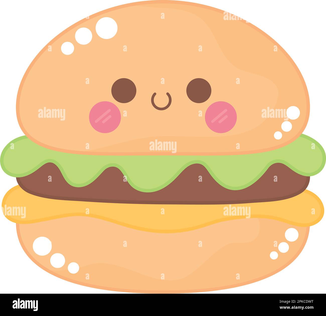 kawaii burger design Stock Vector Image & Art - Alamy