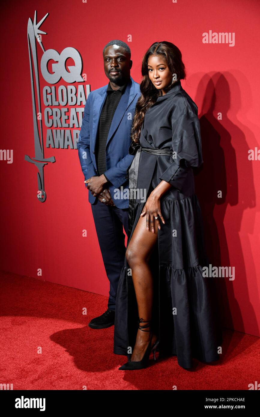 Idris Balogun, left, and Sira Kante attend the GQ Global Creativity