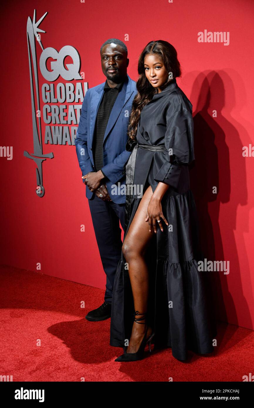 Idris Balogun, left, and Sira Kante attend the GQ Global