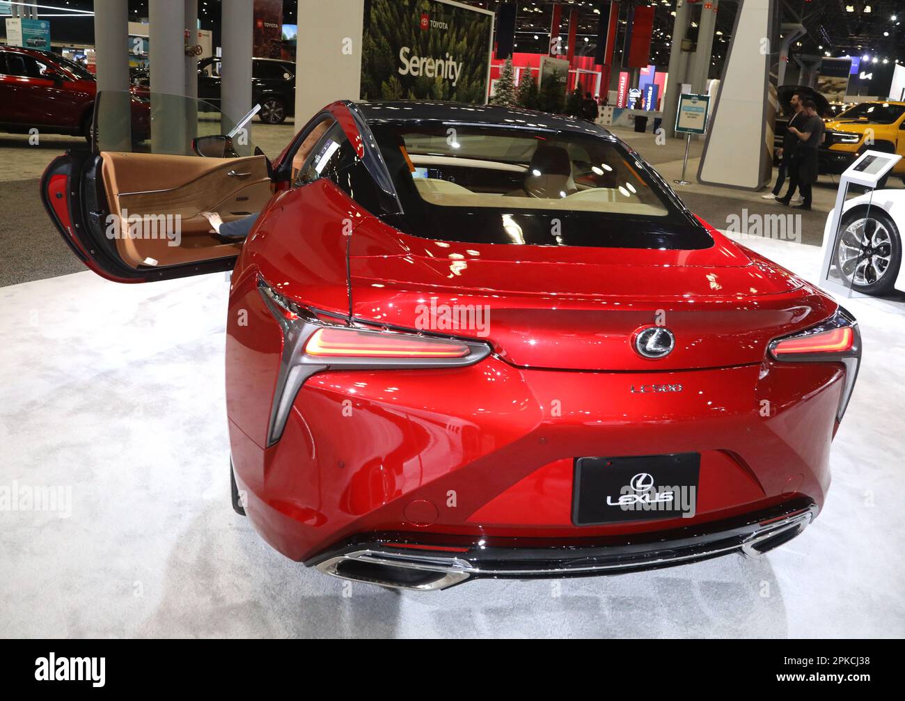 April 6, 2023, New York City, New York, USA: LEXUS LC 500 on display at the New York International Auto Show held at the Jacob Javits Center Convention Center. (Credit Image: © Nancy Kaszerman/ZUMA Press Wire) EDITORIAL USAGE ONLY! Not for Commercial USAGE! Stock Photo