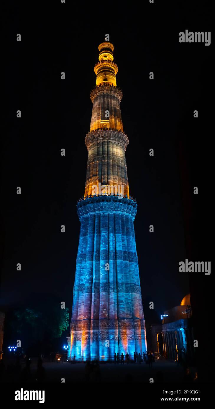 Qutub Minar At Night View Qutub Minar At Night View
