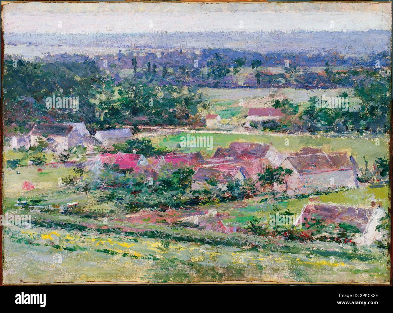 Giverny circa 1889 by Theodore Robinson Stock Photo