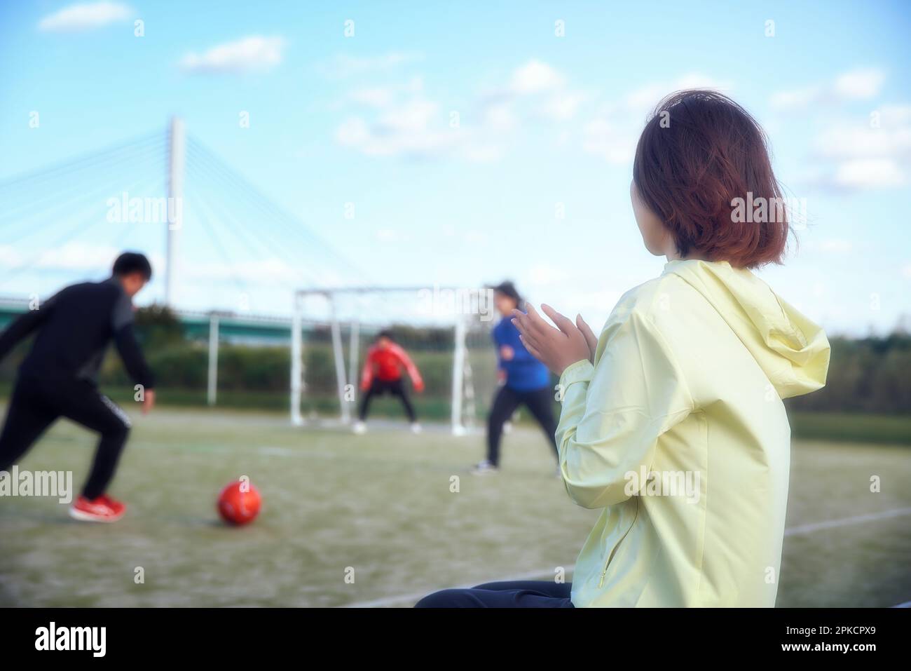 A manager cheering for a player Stock Photo - Alamy