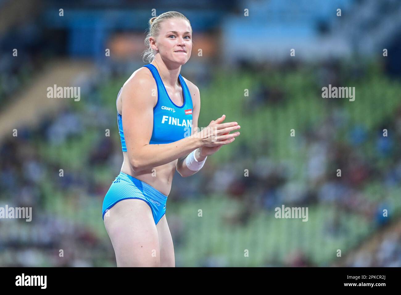 Wilma Murto (Finland). Gold Medal, pole vault. European Championships