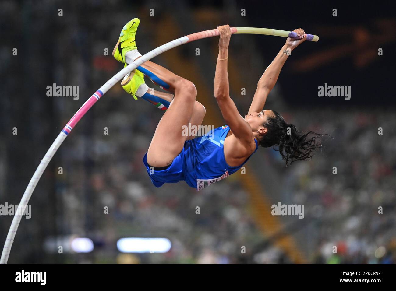 Roberta Bruni (Italy). Pole vault women. European Championships Munich