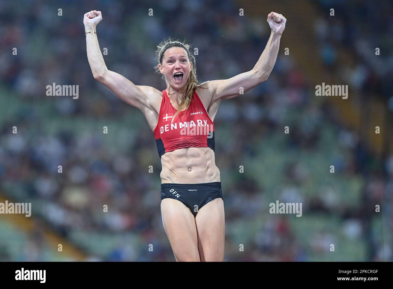 Caroline Bonde Holm (Denmark). Pole vault women. European Championships