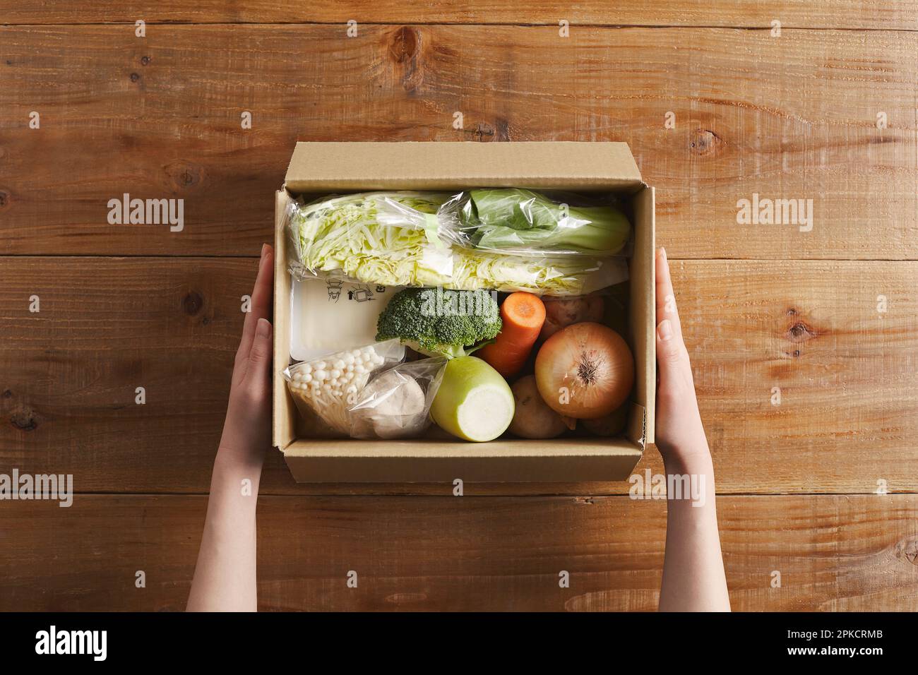 Vegetables packed in cardboard boxes Stock Photo Alamy