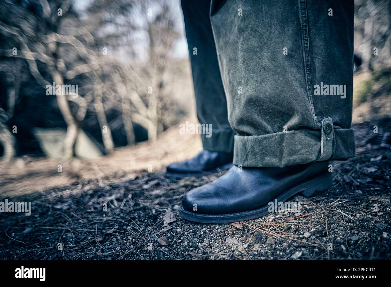 Cargo pants and boots Stock Photo Alamy