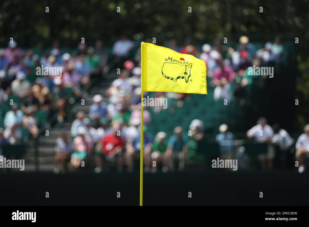 General View Of A Masters Flag During The Day 1 Of The 2023 Masters Golf Tournament At The Augusta National Golf Club In Augusta Georgia United States On April 6 2023 Credit Koji Aokiaflo Sportalamy Live News 2PKCXEW 