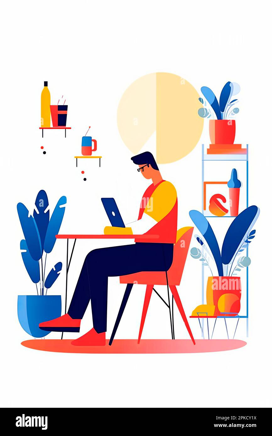 Programmer cartoon illustration hi-res stock photography and images - Alamy