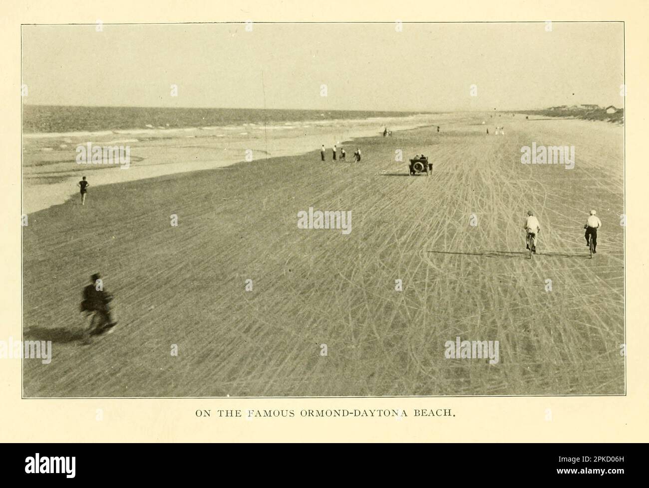 On the Famous Ormond-Daytona Beach vintage photograph from the book ' Florida, the land of enchantment ' by Nevin Otto Winter, 1869-1936 Publication date 1918 Publisher Boston, The Page Company from the ' See America First ' series Stock Photo