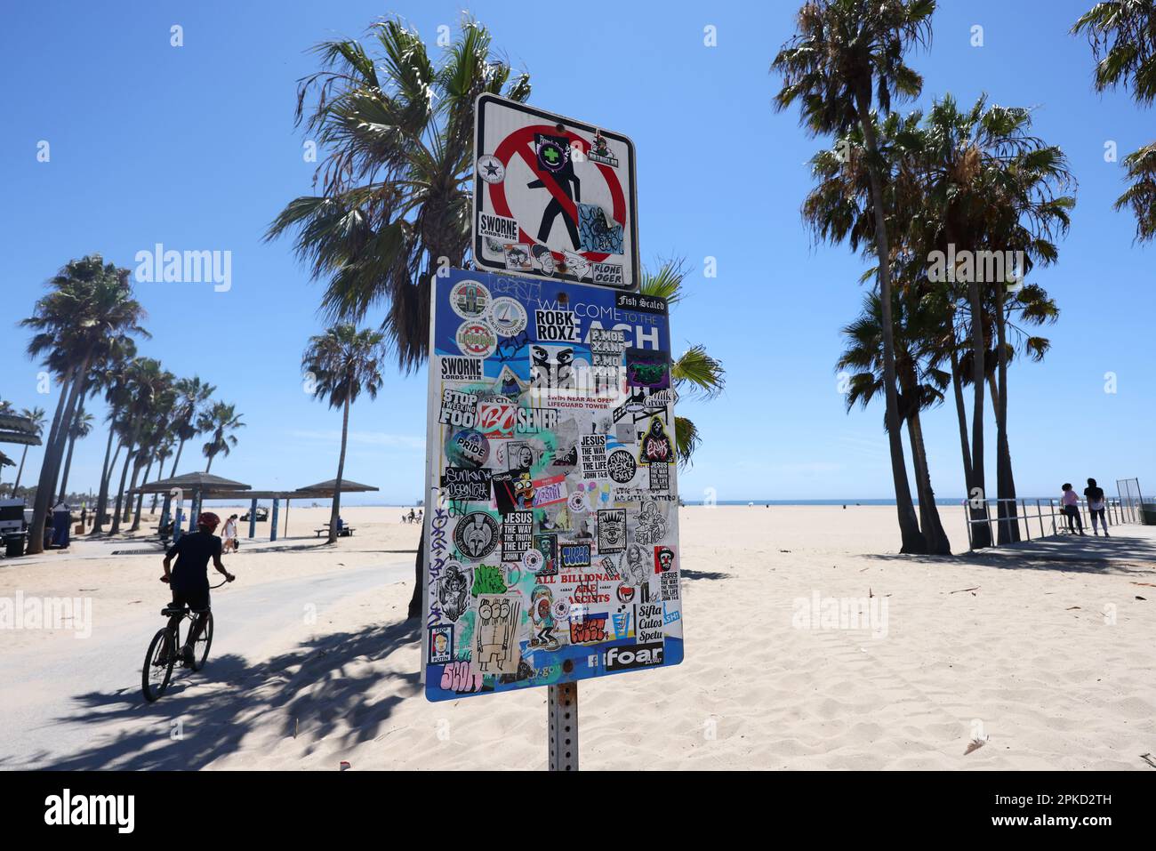 General views of Venice Beach, California, USA. Stock Photo