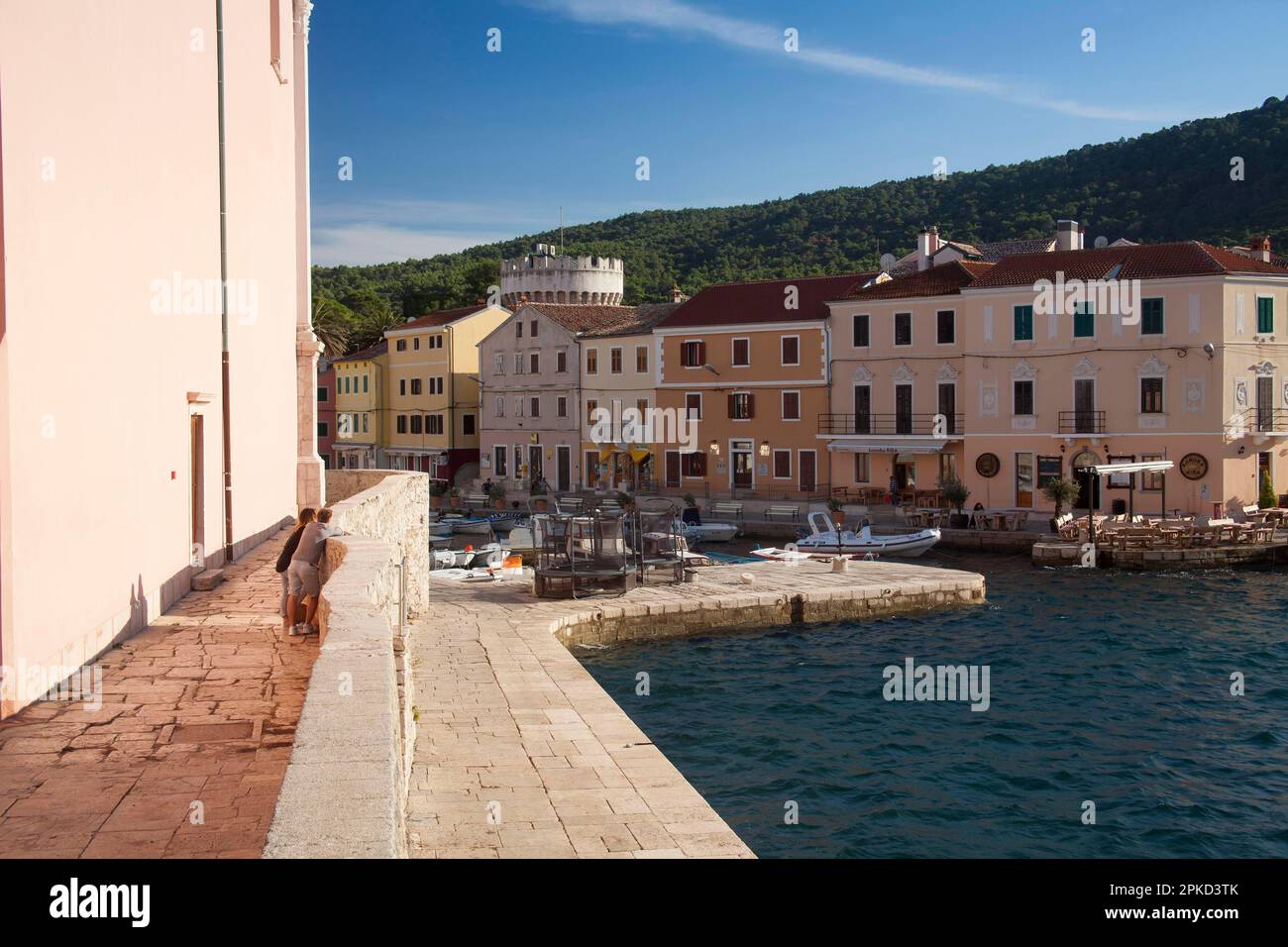 Port of Veli Losinj, Cres Island, Croatia, Kvarner Gulf Bay, Adriatic Sea, Croatia Stock Photo
