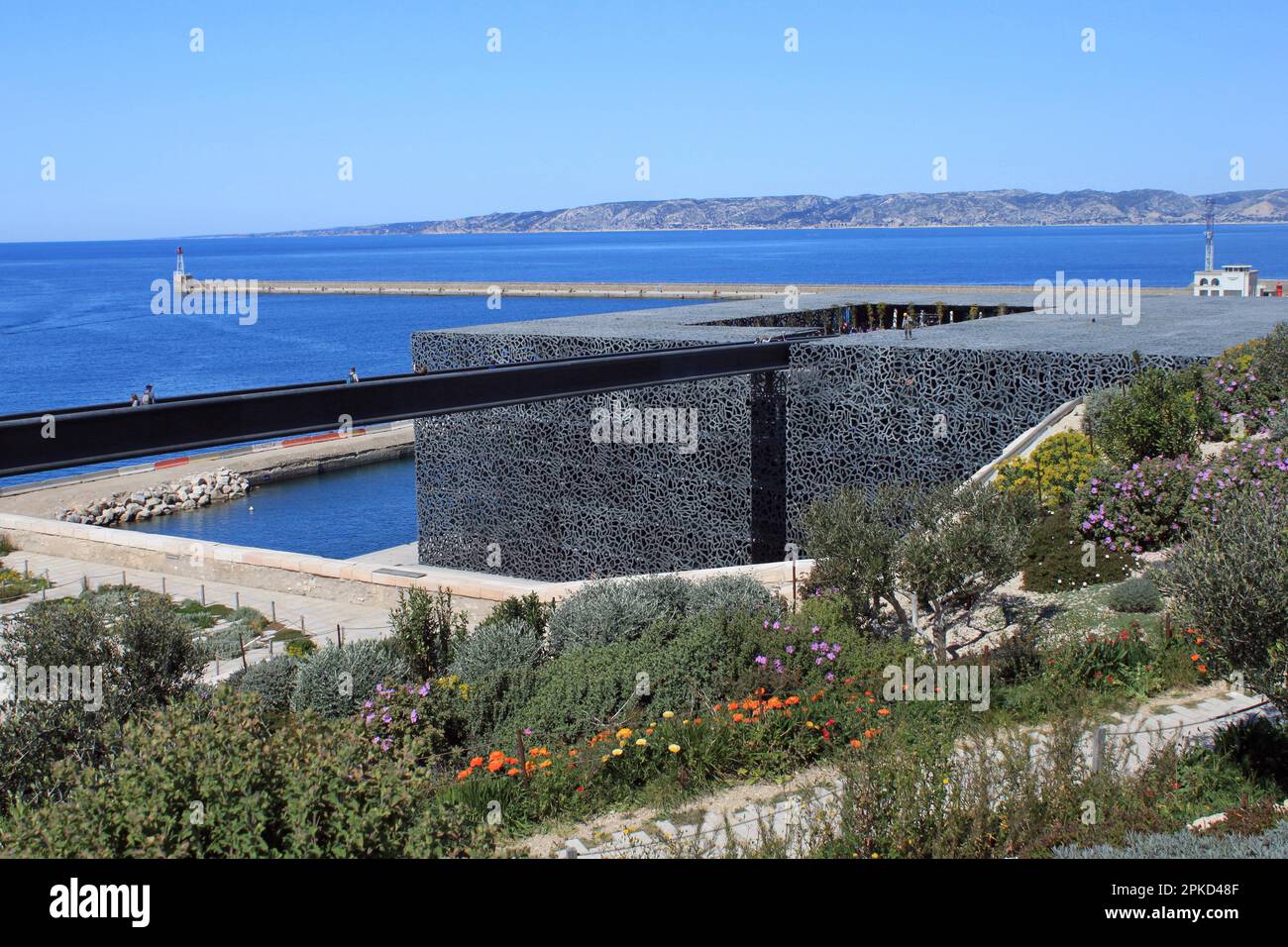 Migration Garden, Le Jardin des Migrations, Fort St Jean, Fort Saint Jean, Fort St-Jean, Musem, Musee des Civilisations de l'Europe et de la Stock Photo