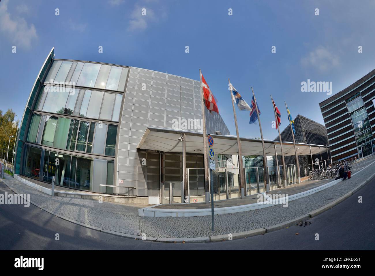 Nordic Embassies, Rauchstrasse, Tiergarten, Mitte, Berlin, Germany Stock Photo