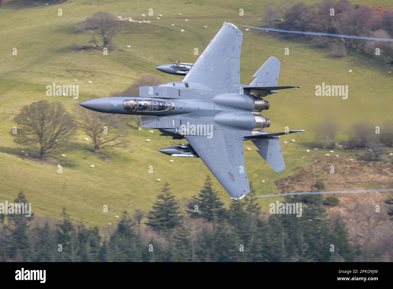 Mach Loop F-15 Eagle Stock Photo - Alamy