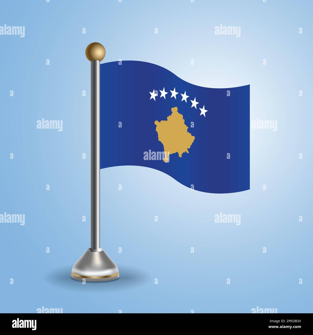 State table flag of Kosovo. National symbol, vector illustration Stock  Vector Image & Art - Alamy