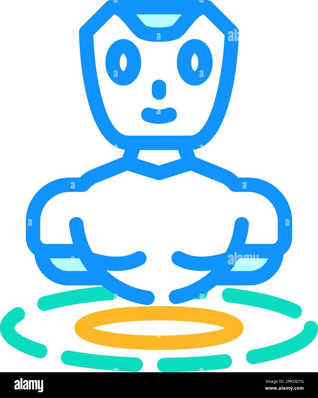 modern chat bot color icon vector illustration Stock Vector Image & Art ...
