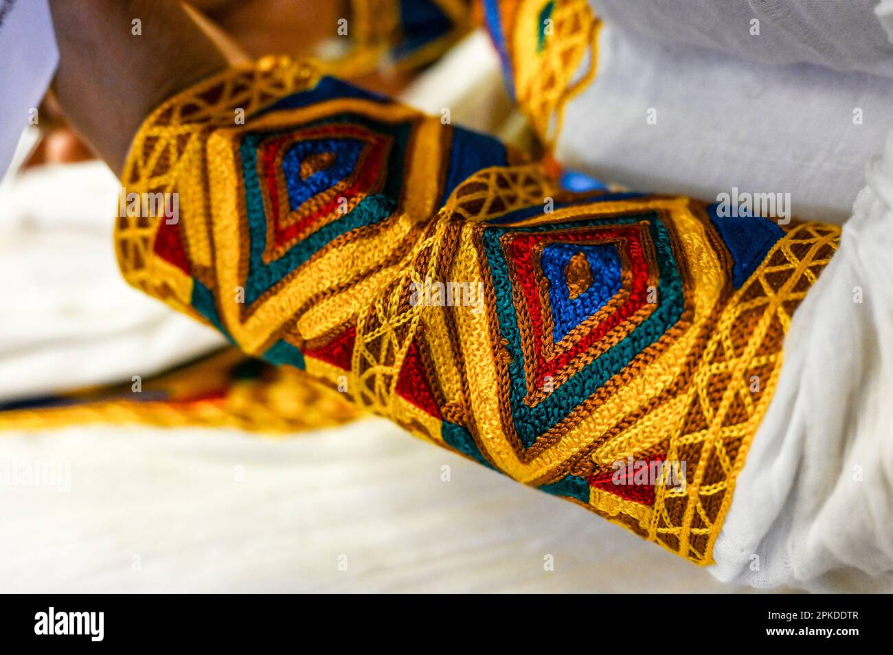London, UK. 1st April 2023. The Community of Ethiopia is hosting the 2nd Humanity and Charitable works day. Ethiopian designer Lili Assafa auctioned h Stock Photo