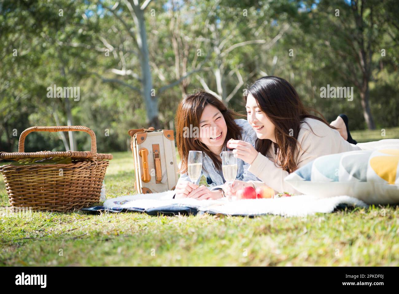 Two women having a picnic hi-res stock photography and images - Alamy