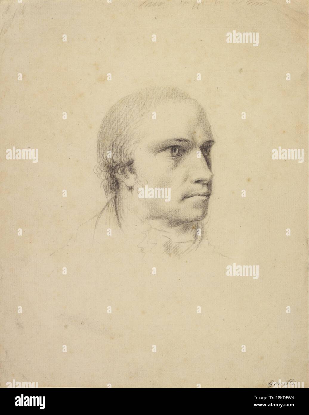 Portrait of Antonio Canova 1787 by Johann Heinrich Wilhelm Tischbein Stock Photo
