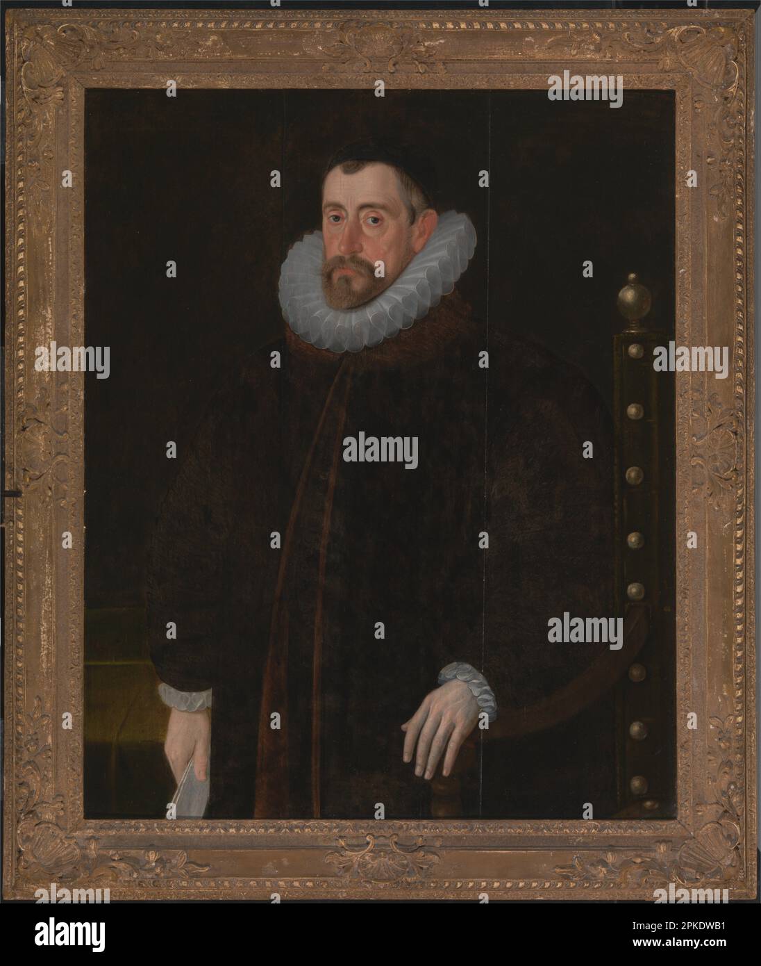 Sir Francis Walsingham circa 1585 by John de Critz Stock Photo