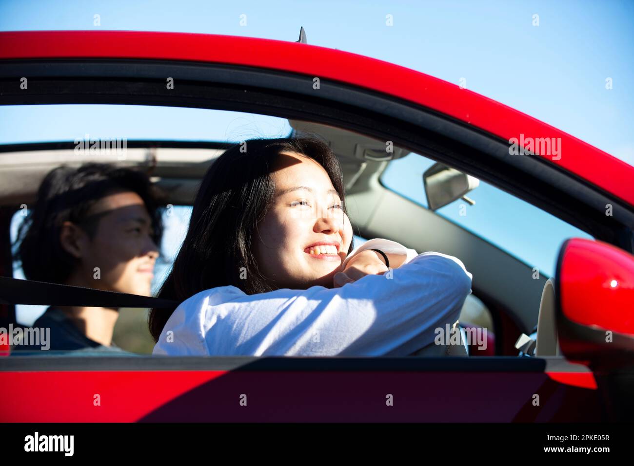 Woman driver in drivers seat hi-res stock photography and images - Alamy
