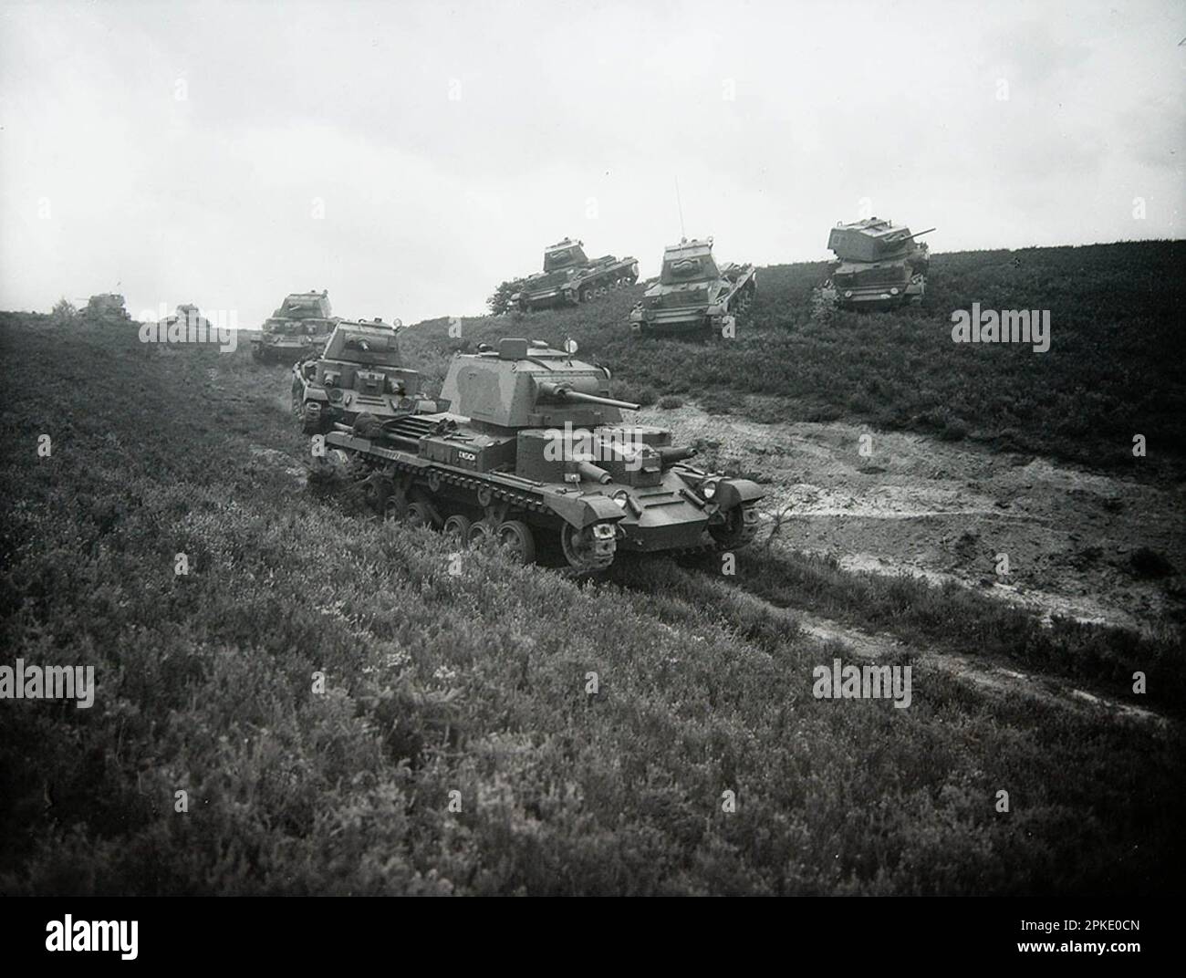 Tanks - Unidentified WW2 army image Stock Photo