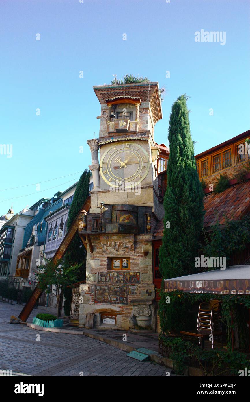 Fairytale Clock Tower of the Rezo Gabriadze Puppet Theater Tbilisi