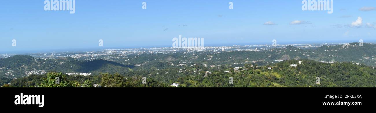 Enjoying the gifts of Mother Nature at the enchanted Island  of Puerto Rico Stock Photo